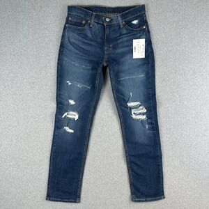 Levi's Jeans Women 30x30 Blue 511 Slim Fit‎ Distressed Ripped Denim 04511-4478